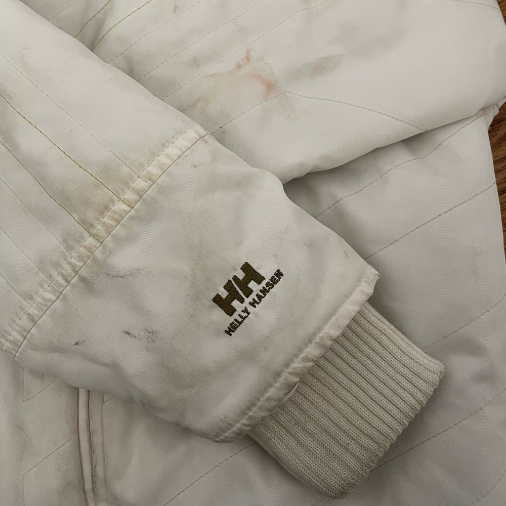 White Helly Hansen Puffy Winter Jacket With Satin… - image 6